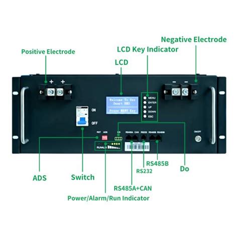 Módulo de batería de iones de litio apilable SunArk ciclo profundo 48 V