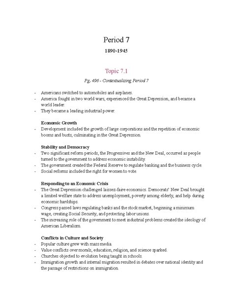 Period 7 Apush Notes - based on AMSCO advanced placement united states