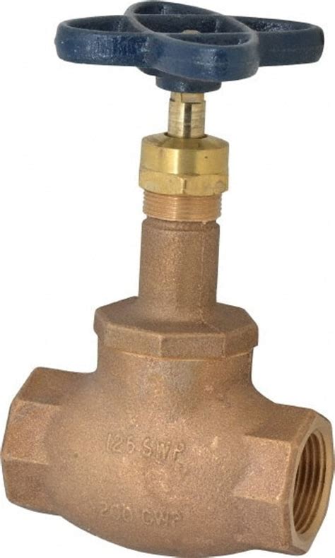 Nibco 1 Pipe Threaded Ends Bronze Integral Globe Valve Bronze Disc Screw In Bonnet 200 Psi