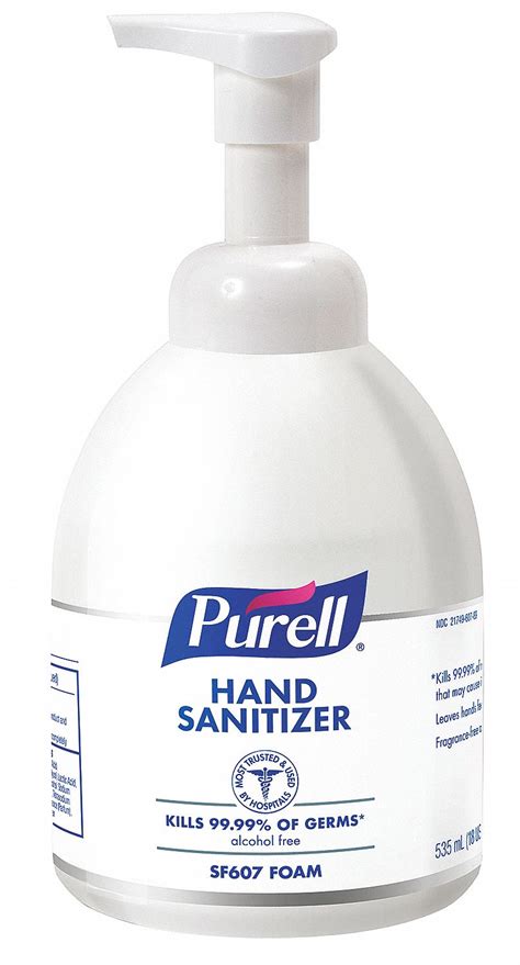 PURELL Fragrance Free Non Alcohol Hand Sanitizer 22F132 5784 04