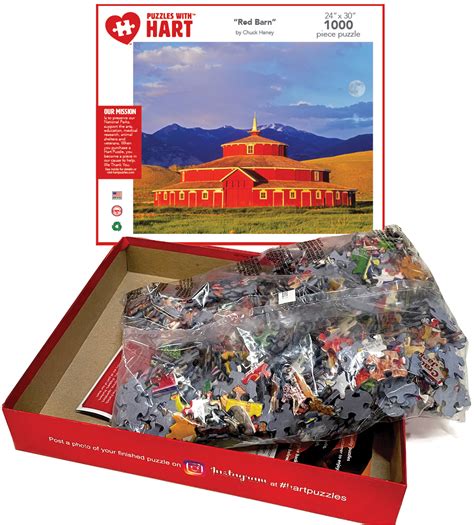 Red Barn 1000 Pieces Hart Puzzles Puzzle Warehouse