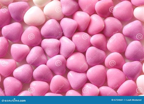 Pink Candy Hearts Stock Image Image Of Card Texture 6724661