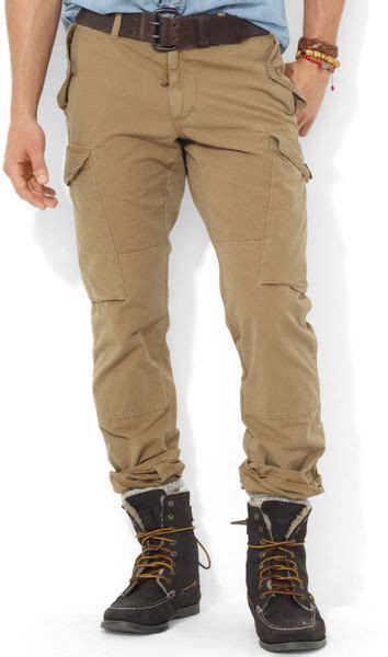 Ralph Lauren Polo Straightfit Canadian Ripstop Cargo Pant In Brown For