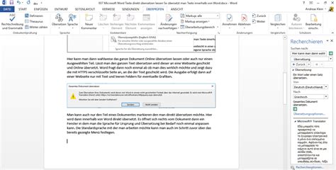 Microsoft Word Texte direkt in der Anwendung übersetzen lassen So geht