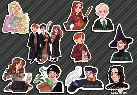 Hogwarts Sticker Pack Etsy