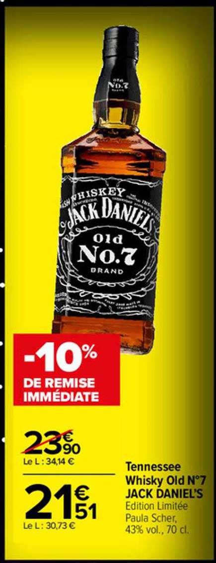 Promo Tennessee Whisky Old N7 Jack Daniel S Chez Carrefour ICatalogue Fr