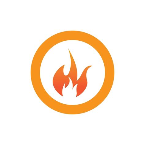 Hei E Flamme Feuer Vektor Icon Illustration Design Vorlage Premium Vektor