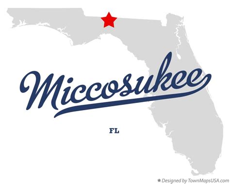 Map of Miccosukee, FL, Florida