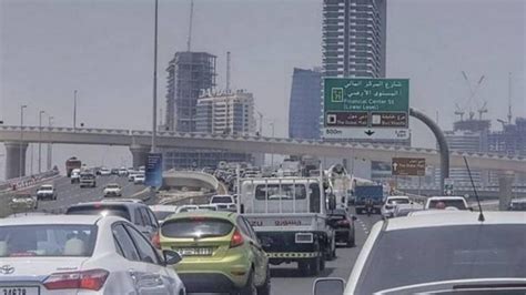 Uae Traffic Alert Accident Causes Tailbacks On Dubai Road News