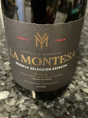 Herencia Remondo Rioja La Montesa Reserva Seleccion Especial Vivino US