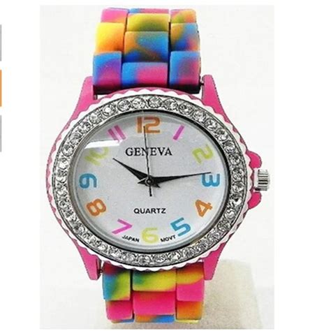 Creative Watch Children Fashion Rainbow Crystal Rhinestone Watch