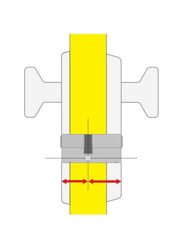 wkładka KELOP K100 45 45 nikiel system jednego klucza