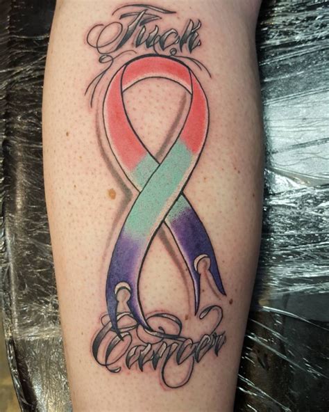 65 Best Cancer Ribbon Tattoo Designs Meanings 2019