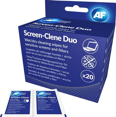 Af Screen Clene Duo Cleaning Wipes St