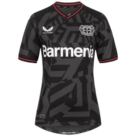 CAMISA FEMININA BAYER LEVERKUSEN 2023 UNIFORME RESERVA CASTORE