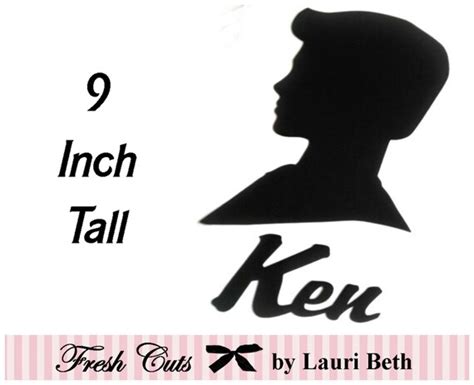 Ken Silhouette Party Decoration Die Cut by FreshCutsbyLauriBeth