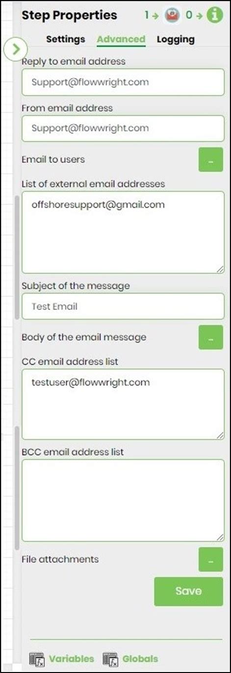 Send Email Through SendGrid FlowWright