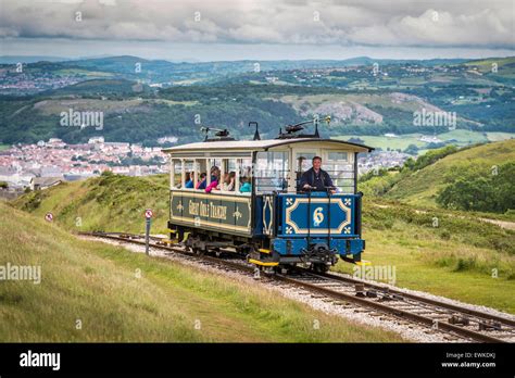 Tram Great Orme Tramway Llandudnoclwyd North Wales Stock Photo Alamy