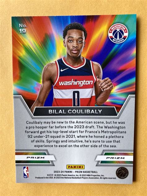 Panini Prizm Basketball Instant Impact Bilal Coulibaly Wizards