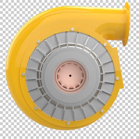 El Turbocompresor Del Motor Aislado En Un Fondo Transparente