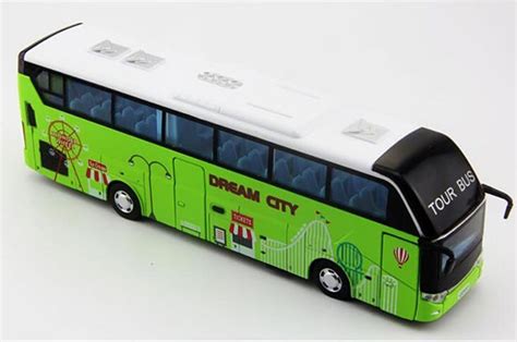 White / Green 1:32 Kids Dream City Diecast Coach Bus Toy [NB2T612 ...