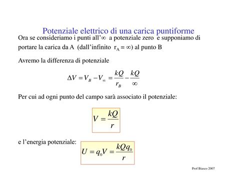 Ppt Potenziale Elettrico Ed Energia Potenziale Powerpoint