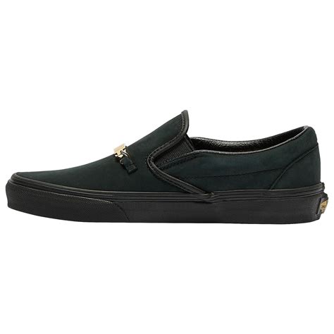 Vans Canvas Classic Slip On Loafers in Black - Lyst