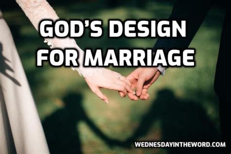 01 Gods Design For Marriage Wednesday In The Word