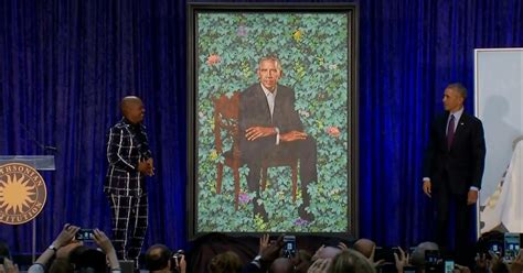 Obamas Official Portraits Unveiled At Smithsonian Cbs San Francisco