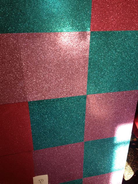 glitter wall DIY. love these colors together. retro' vibe. | Glitter ...