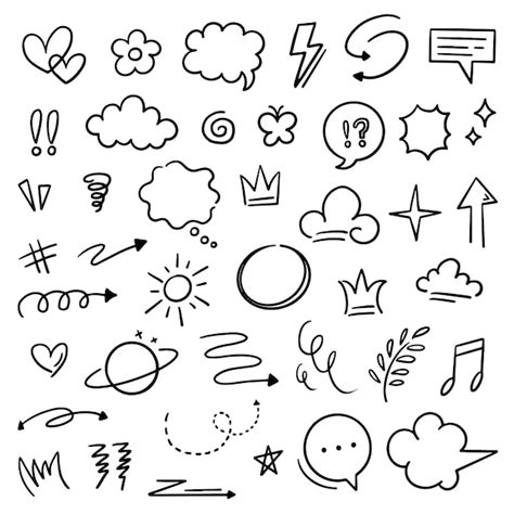 Premium Vector Hand Drawn Scribble Element