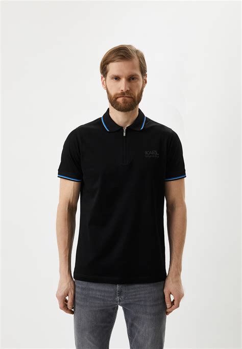 Поло Karl Lagerfeld, цвет: черный, RTLACF999301 — купить в интернет ...