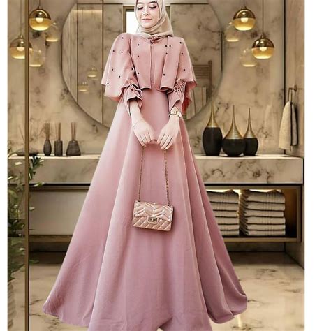 Jual Produk Cod Caca Dress Gamis Maxy Muslim Mix Mutiara Fashion