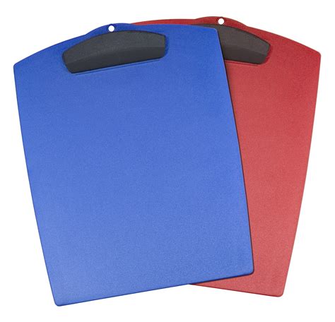 Storex Plastic Clipboard Portable Writing Surface For Letter Size