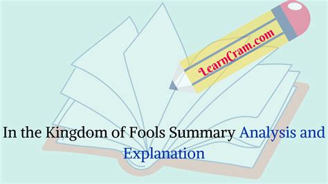 In The Kingdom Of Fools Summary Stanza Wise Explanation Learn Cram