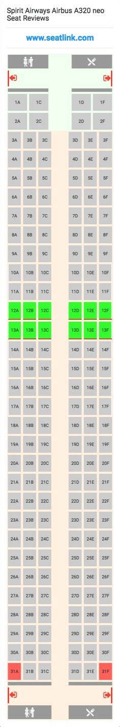 American Airlines Airbus A321 Transcon 32b Seat Map Airline Seating