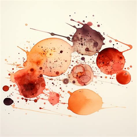 Premium Ai Image Colorful Splat On White In Painted Spatter Style