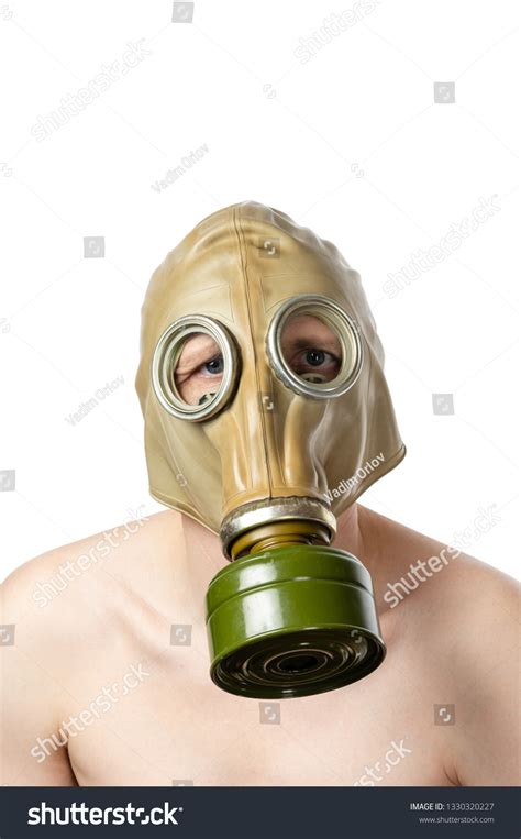 Man Gas Mask Male Head Naked Stock Photo Shutterstock