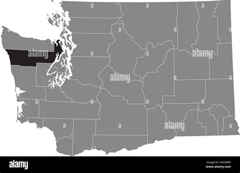 Black Highlighted Location Map Of The Jefferson County Inside Gray