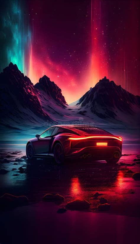 Super Racing Car Aurora stock illustration. Illustration of cool ...