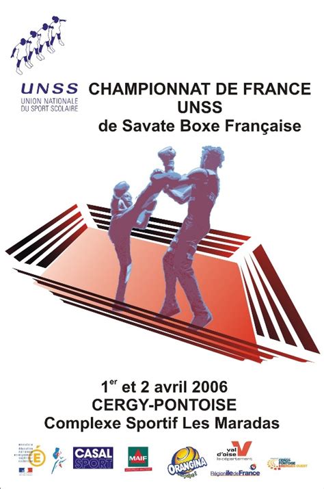 Affiche Pour Le Championnat De France De Boxe Unss Arts Appliqu S