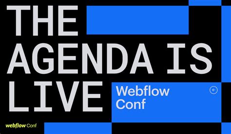 The Full Webflow Conf Full Agenda Is Now Live Webflow Blog