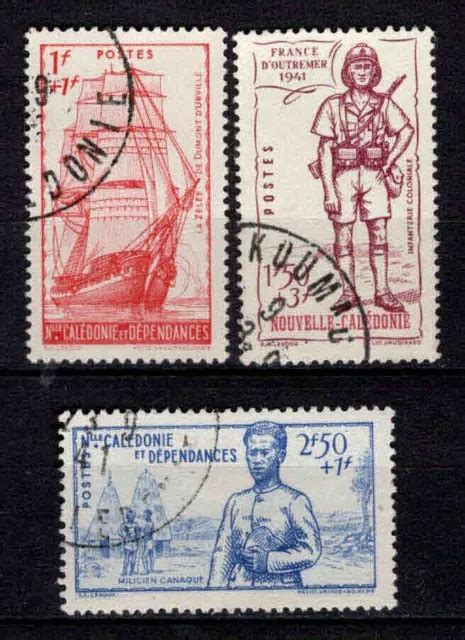 NOUVELLE CALÉDONIE Colonie Française 1941 N 190 à 192 Oblit