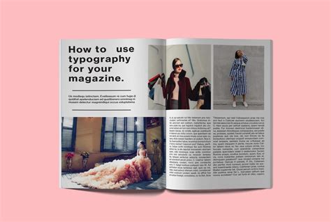 Fashion Magazine Layout Mockup Skillshare Student Project