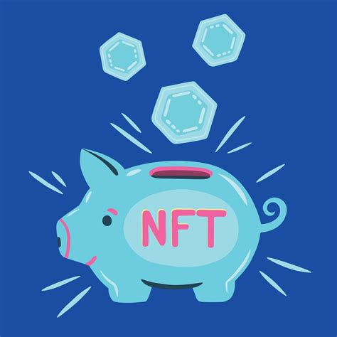 Tirelire Avec Jetons Nft Concept Dinvestissement Nft Et Crypto