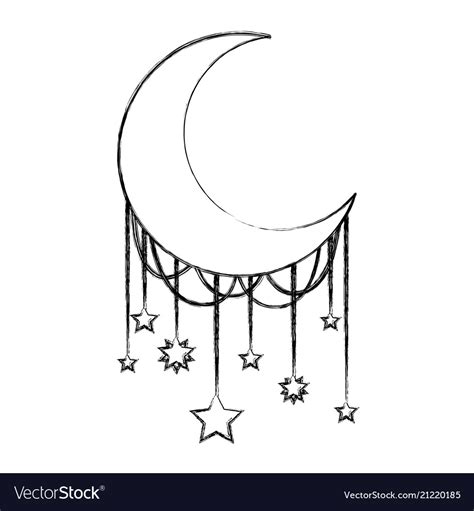 Crescent Moon And Star Printable Template