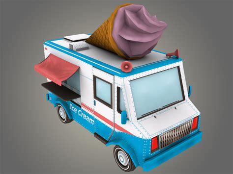 3d Ice Cream Truck Turbosquid 1260199