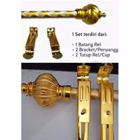 Jual Tiang Rell Gorden Batang Gorden Ukuran Mtr Fullset Shopee