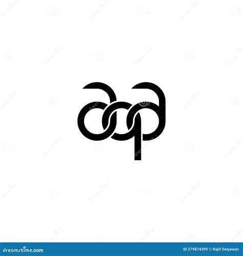 Linked Letters AQA Monogram Logo Design Stock Vector - Illustration of ...