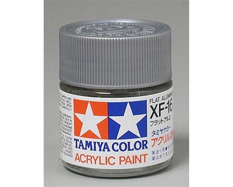 Tinta Tamiya Acrílica XF 16 Flat Aluminium 23ml Tamiya 81316 na